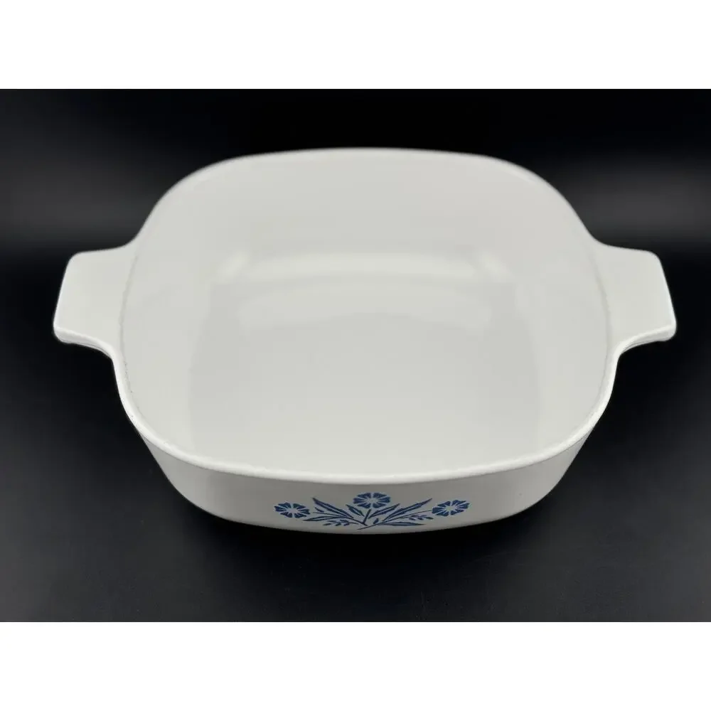 Cornflower Blue by Corning -  1 Quart Square Casserole No Lid